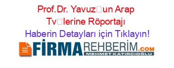 Prof.Dr.+Yavuzun+Arap+Tvlerine+Röportajı Haberin+Detayları+için+Tıklayın!